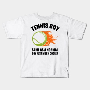 tennis lover sayings for boy tennis players Kids T-Shirt
